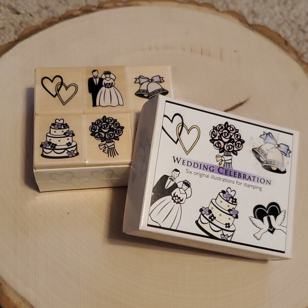 Hero Arts Wedding Stencil Prints Stamps NEW